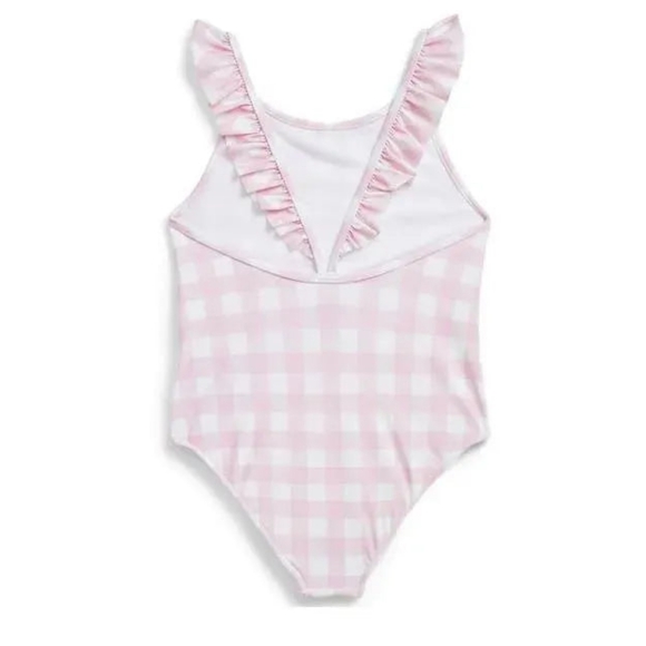 Polo Ralph Lauren Pink and White Gingham swimsuit size 5 - Picture 2 of 6